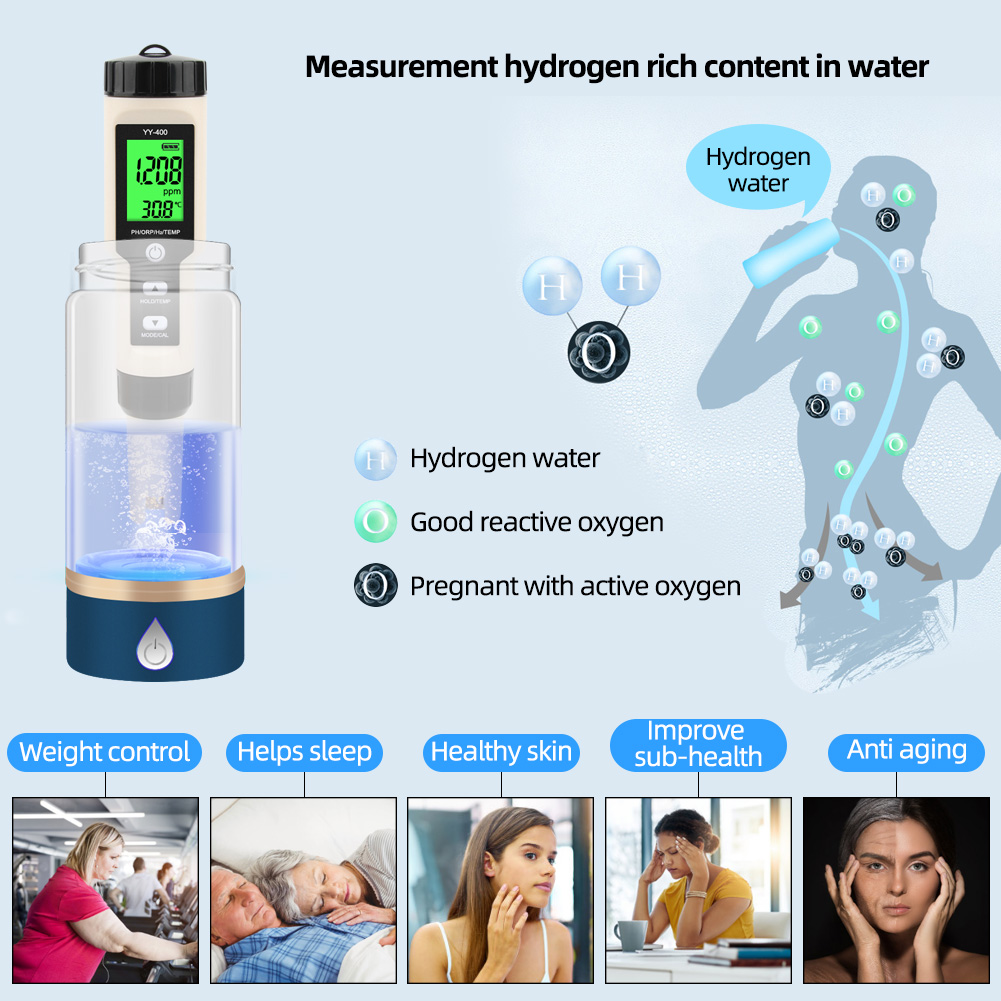 Marine Aquarium Water Analyzer - Medidor digital 4 en 1 Yieryi