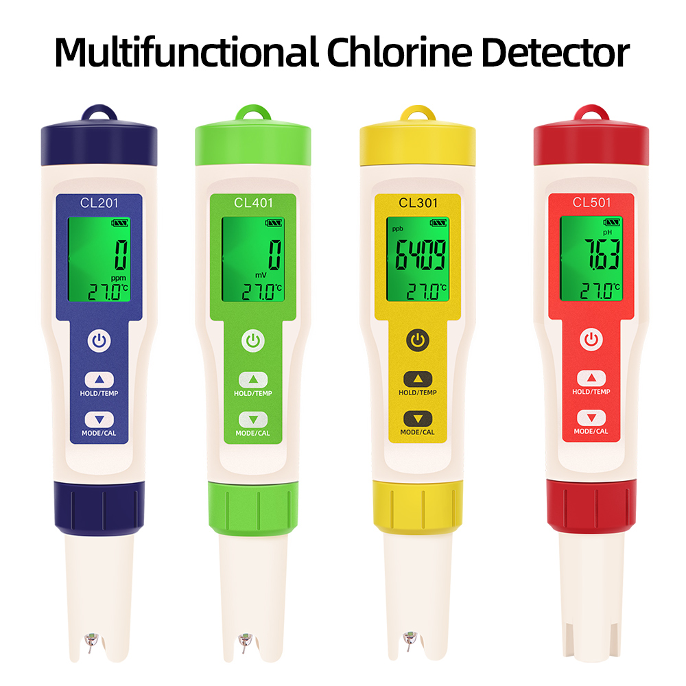 Marine Aquarium Water Analyzer - Medidor de temperatura PH/CL2/H2/ORP, Detector de