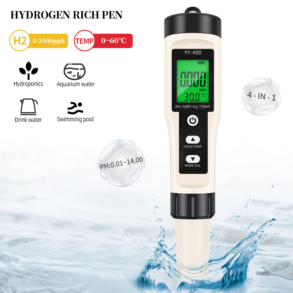 Marine Aquarium Water Analyzer - Medidor de temperatura rico en hidrógeno