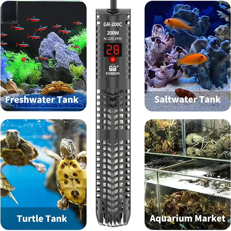 Calentador sumergible para acu - Marine Aquarium Heater reseña y precio