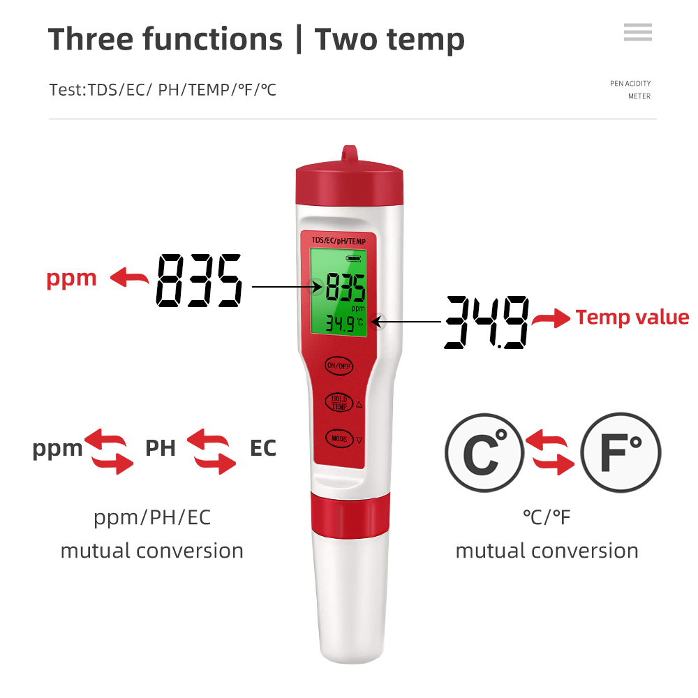 Monitor Digital de calidad del - Marine Aquarium Water Analyzer reseña y precio