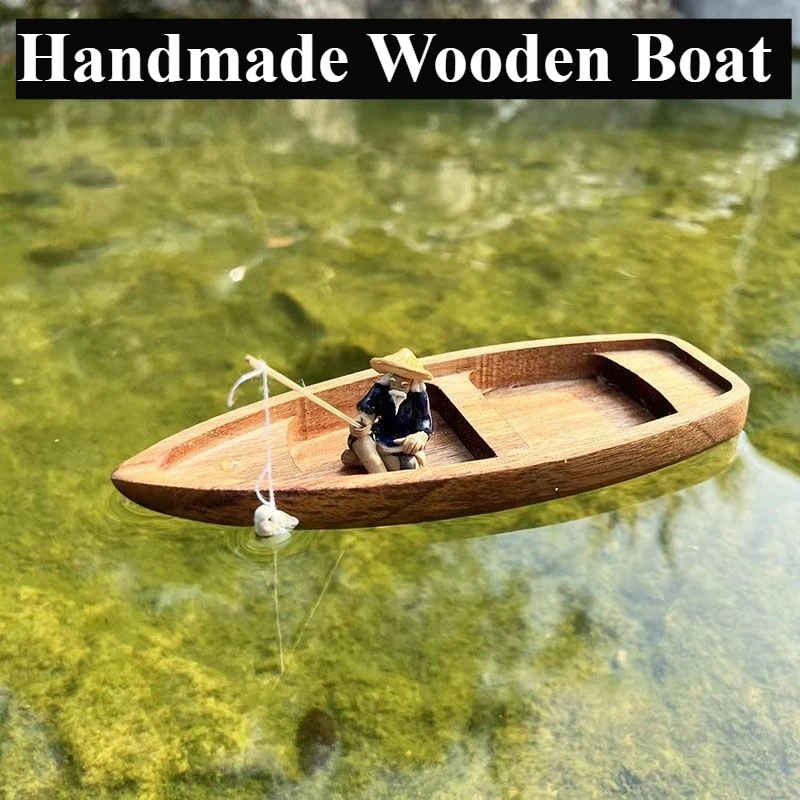 Barco de madera hecho a mano,  - Aquarium Marina reseña y precio
