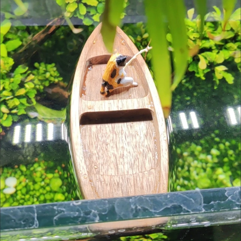 Barco de madera hecho a mano,  - Aquarium Marina reseña y precio