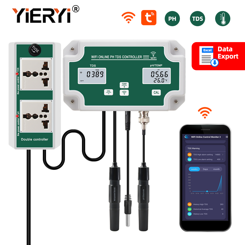 Yieryi-Medidor de PH TDS para  - Marine Aquarium Water Analyzer reseña y precio