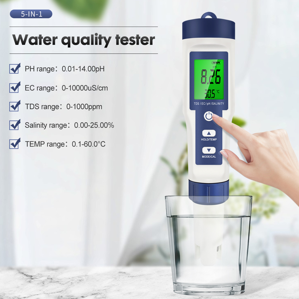 Probador profesional de calida - Marine Aquarium Water Analyzer reseña y precio