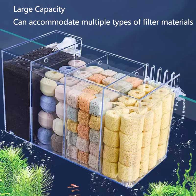 Caja de filtro externo para pe - Marine Aquarium Overflow Box reseña y precio