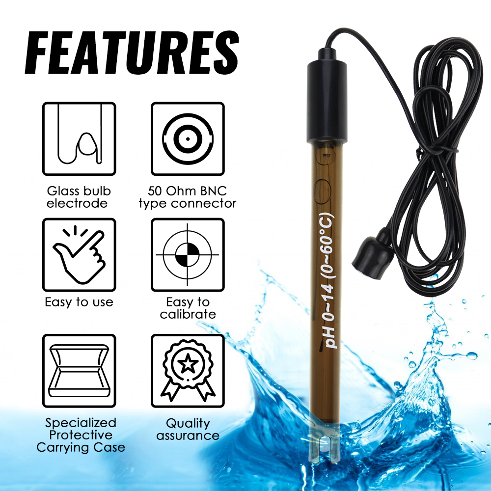 Medidor de Ph, sonda de PH par - Marine Aquarium Water Analyzer reseña y precio