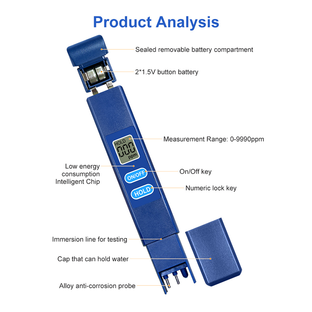 Medidor de TDS Digital, Probad - Marine Aquarium Water Analyzer reseña y precio
