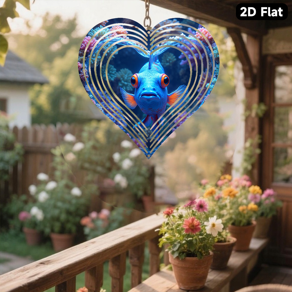 Campana de Viento Plana 2D, 1  - Aquarium Marine Blue reseña y precio