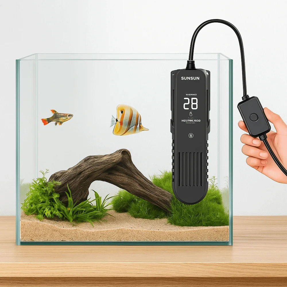 Pantalla LCD 20-35 ° C Varilla - Marine Aquarium Heater reseña y precio