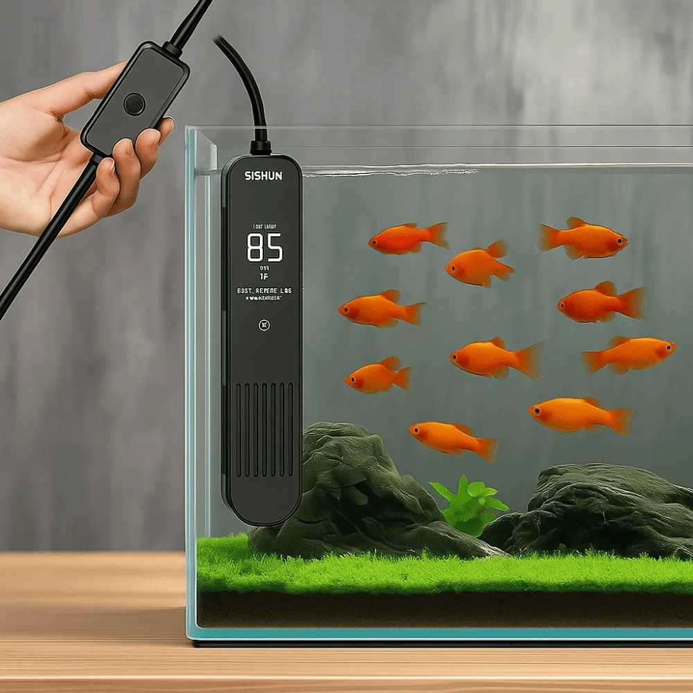 Pantalla LCD 20-35 ° C Varilla - Marine Aquarium Heater reseña y precio