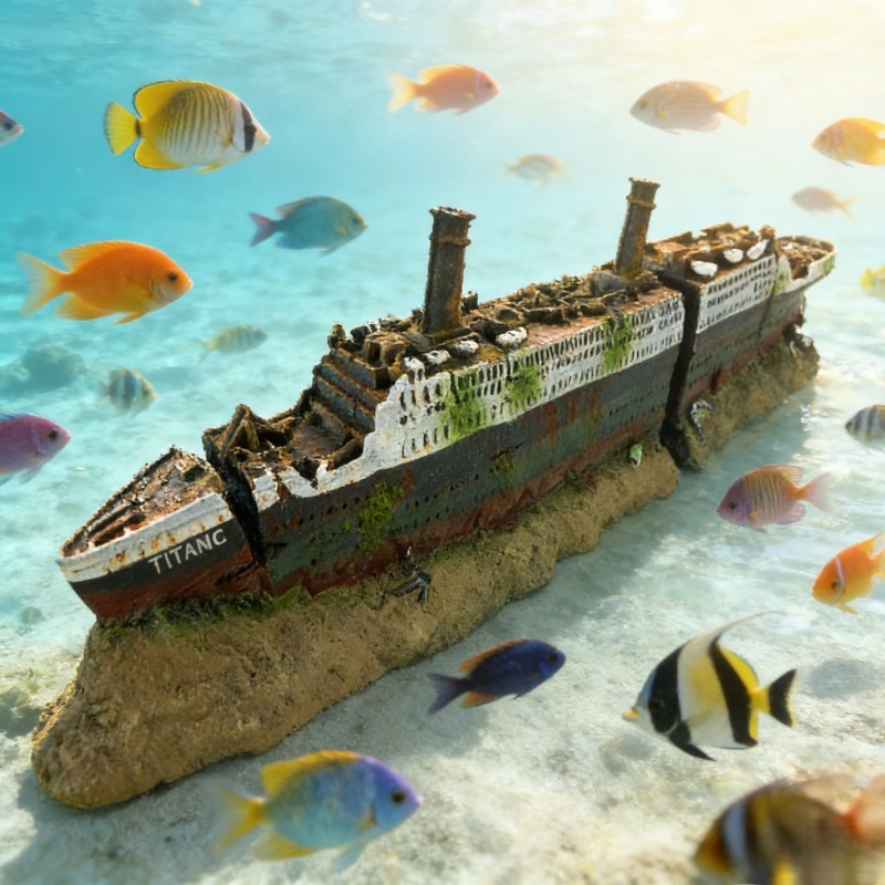 Decoración para Pecera con For - Aquarium Marina reseña y precio